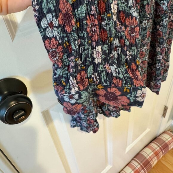 Knox Rose Long Sleeve Floral Baby Doll Dress -‎ Size Small - Picture 5 of 7